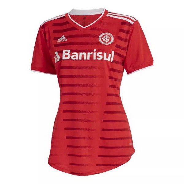 Camiseta Internacional Replica Primera Ropa Mujer 2021/22 Rojo